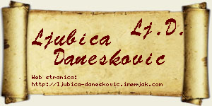 Ljubica Danesković vizit kartica